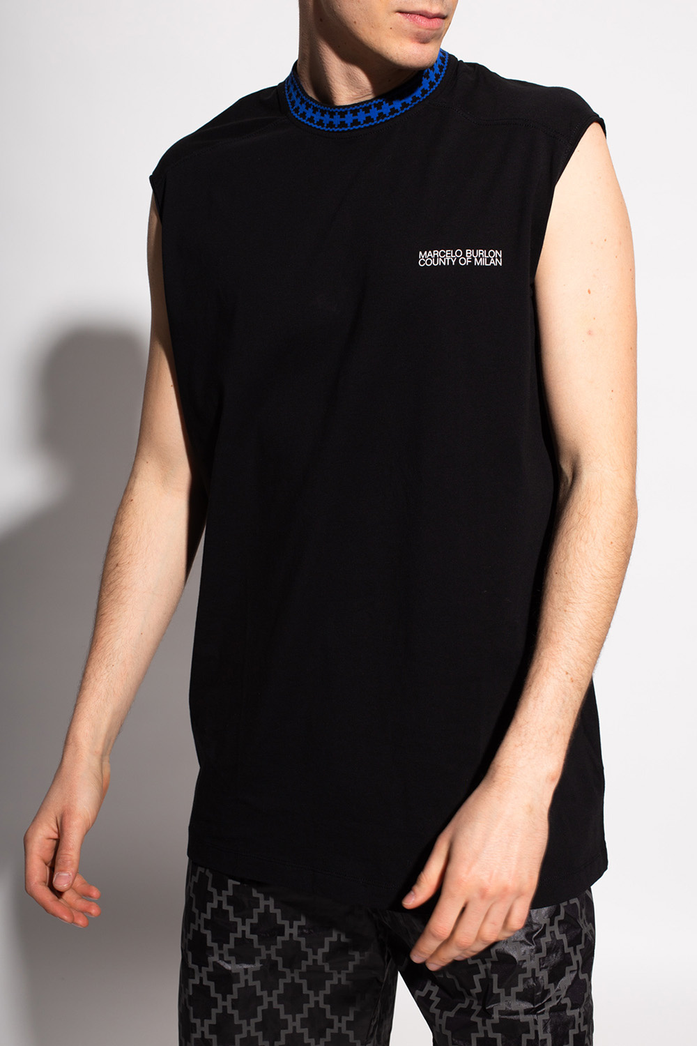 Marcelo Burlon Printed sleeveless T-shirt